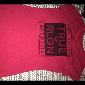 True Religion Red Rhinestone Tee
